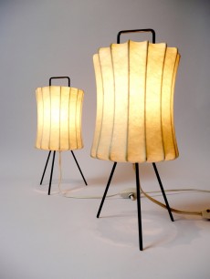 Italian Cocoon bedside lamps